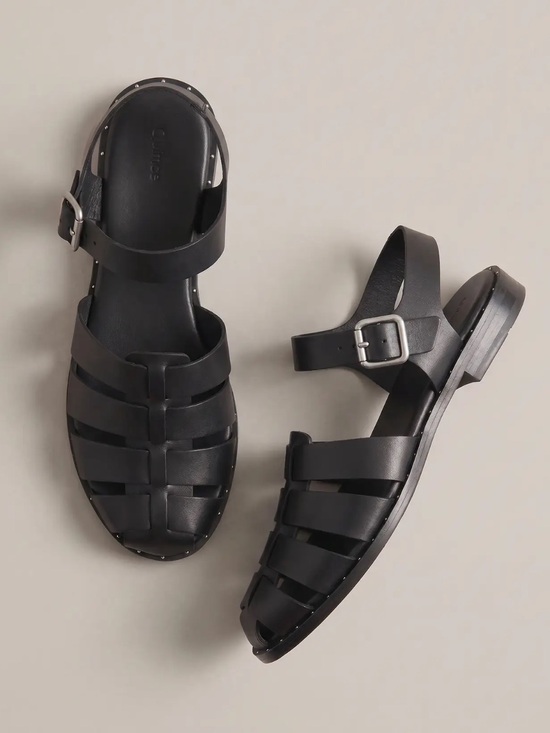 Quince Shoes - Quince Italian leather Fisherman Sandals
